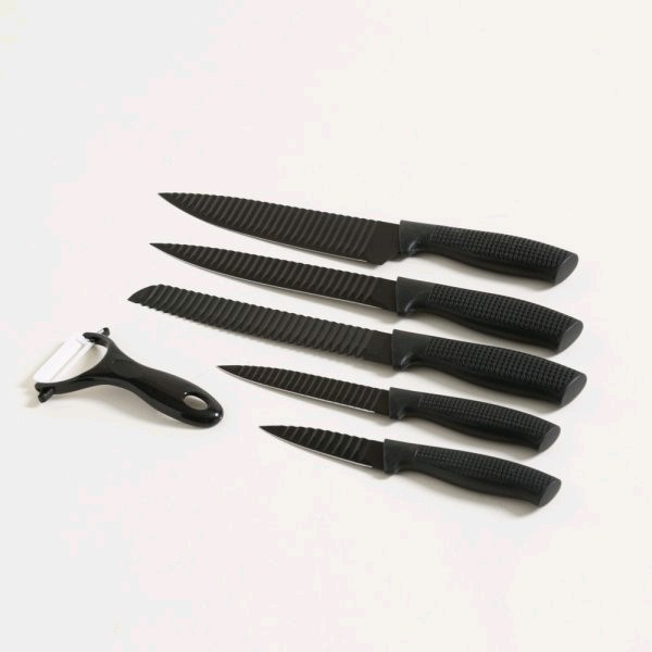 Set x5 cuchillos acanalados + pela papas  - OBED Home & Deco San Rafael