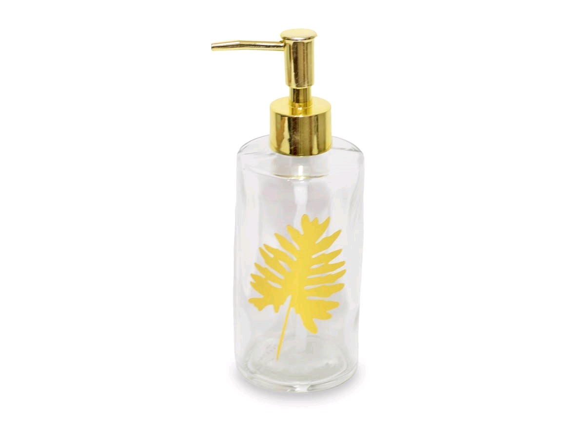 Dispenser de Vidrio Golden Leaf (B) - OBED Home & Deco San Rafael