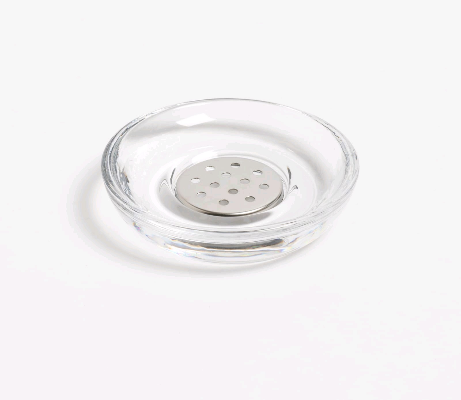 Jabonera de Vidrio y Silver Transparente  - OBED Home & Deco San Rafael