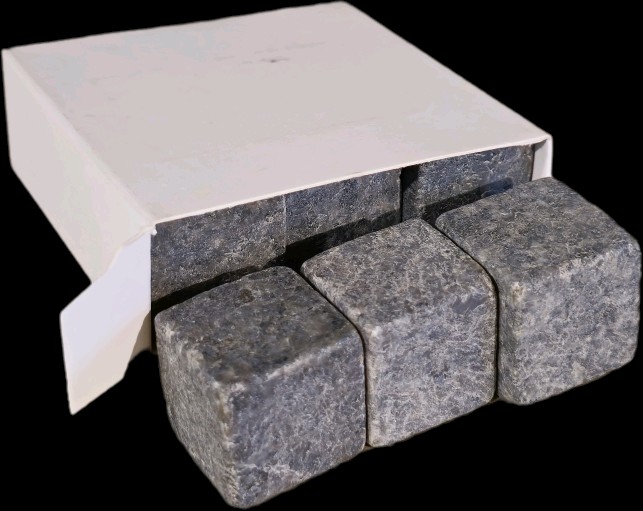 Set x9 cubos piedras negro 3x2 cm - OBED Home & Deco San Rafael