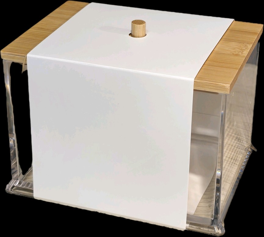 Cajita organizadora tapa bamboo - OBED Home & Deco San Rafael