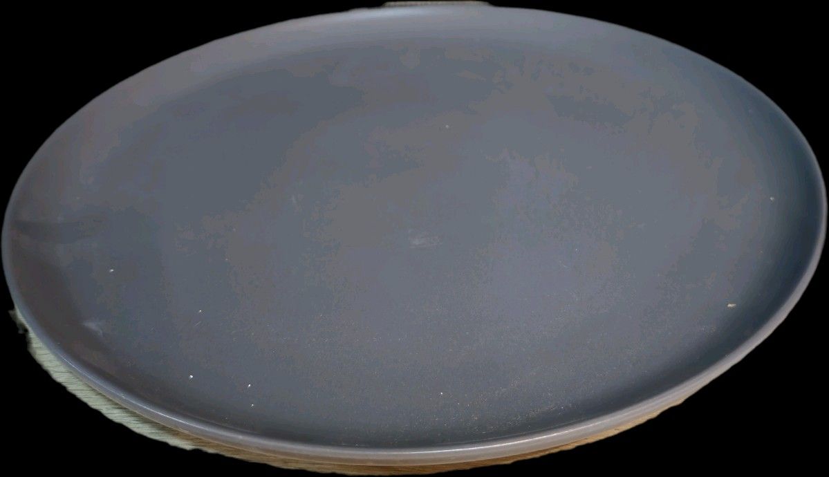 plat play c/borde gris 27cm - OBED Home & Deco San Rafael
