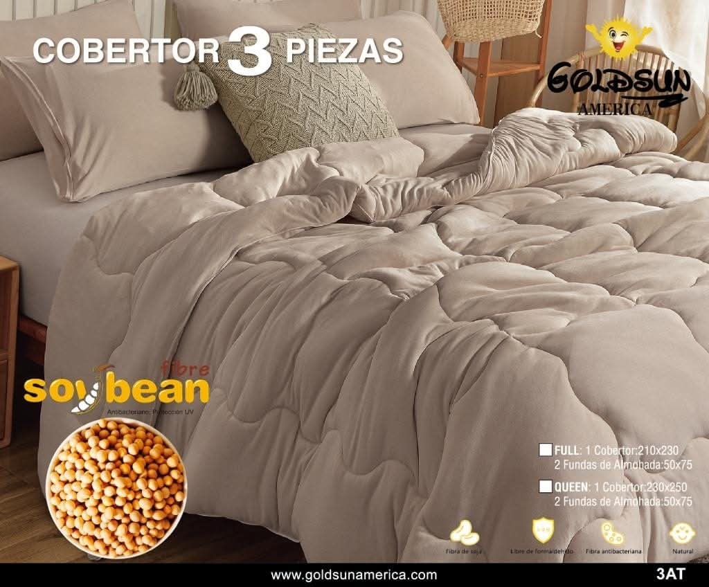 Cobertor 4 piezas Queen/ King malla - OBED Home & Deco San Rafael